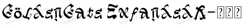 GoldenGate ExpandedR字体转换